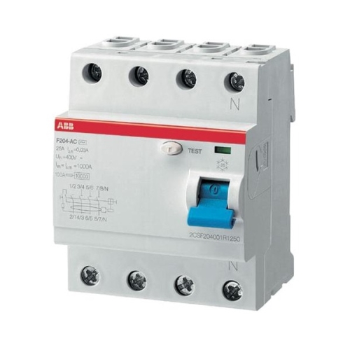 ABB proudový chránič F204 AC-40/0.03 4-pól. 10kA