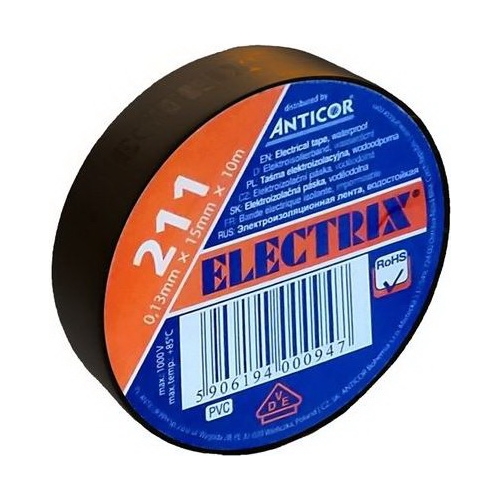 ANTICOR elektroizolační páska PVC 211.Electrix 15x10 ;hnědá