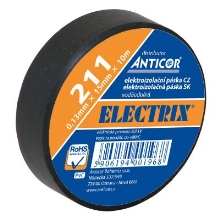 ANTICOR elektroizolační páska PVC 211.Electrix 19x20 ;černá
