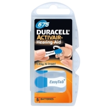 DURACELL baterie do naslouchadel DA 675 Activair 6ks