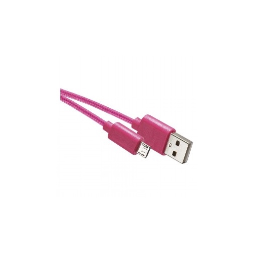 EMOS kabel USB 2.0 A/M-MICRO B/M 1M ruzovy Kód:SM7006P