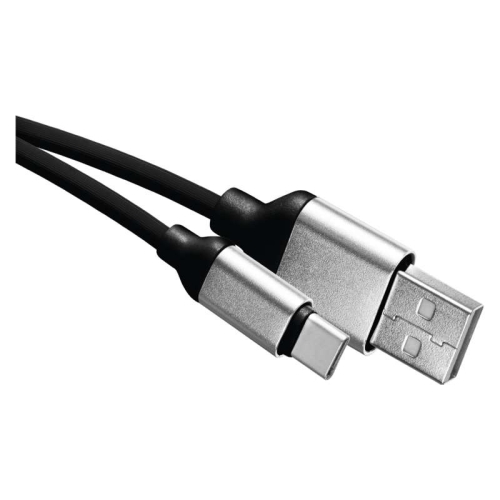 EMOS kabel USB 2.0 A/M - USB C/M 1m černá Kód:SM7025BL