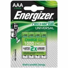 ENERGIZER baterie nabíjecí UNIVERSAL 500mAh AAA/HR03 ;BL4