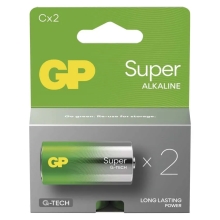 GP baterie alkalická SUPER.NEW C/LR14/ ; 2-pack