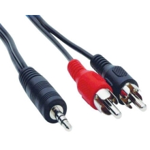 HADEX Kabel 2xCinch-Jack 3,5 stereo, 3m