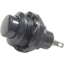 HADEX Tlačítko OFF-(ON) R13-502 230V/1A do otvoru 12mm černé