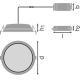 LEDVANCE downlight ALU 25W 2370lm/865 IP44 50Y ;prům.215mm bílá˙