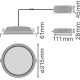 LEDVANCE downlight ALU.DALI 25W 2370lm/840 IP44 50Y ;prům.215mm bílá˙