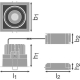 LEDVANCE downlight SPOT.SQ.DK 8W 650lm/830K/36° IP20 50Y ;90x90mm bílá˙