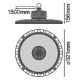 LEDVANCE highbay HIGHB.PFM 210W 30000lm/865/70° IP65 80Y ;pr.321mm˙