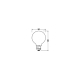 LEDVANCE LED globe filament SUP UE G95 3.8W/60W E27 3000K 806lm NonDim 50Y opál