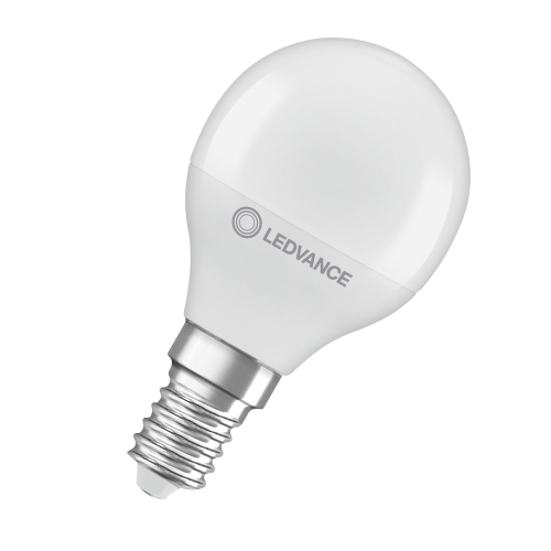 LEDVANCE LED kapka PFM P45 4.9W/40W E14 2700K 470lm NonDim 15Y opál