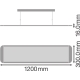 LEDVANCE LED panel PANEL.D/I 36W 4000lm/840 IP20 DALI 80Y ;120x30 UGR19˙