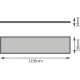 LEDVANCE LED panel PANEL4IN1 32W 3600lm/830/90° IP20 50Y 120x30; UGR19˙