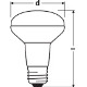 LEDVANCE LED reflektor CLS R80 4.8W/60W E27 2700K 345lm/36° Dim 25Y