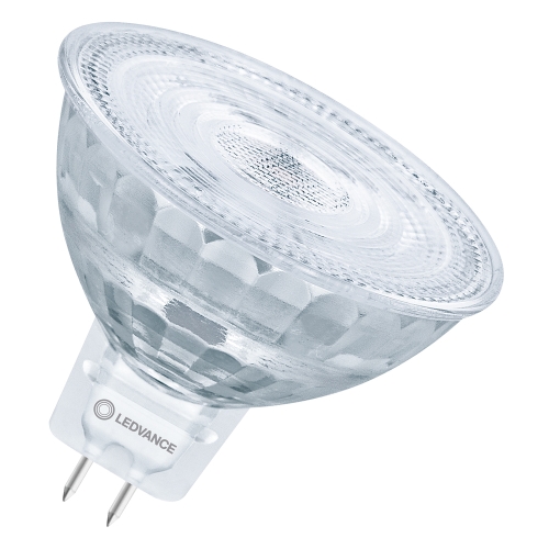 LEDVANCE LED reflektor PFM MR16 3.4W/20W GU5.3 2700K 230lm/36° Dim 25Y sklo