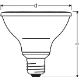 LEDVANCE LED reflektor PFM PAR30 10W/75W E27 2700K 633lm/36° Dim 25Y sklo