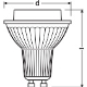 LEDVANCE LED reflektor SUP PAR16 9.5W/80W GU10 2700K 575lm/36° Dim 40Y sklo