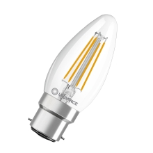 LEDVANCE LED svíčka filament PFM B35 4W/40W B22d 2700K 470lm NonDim 15Y čirá
