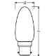 LEDVANCE LED svíčka filament SUP COMF B35 3.4W/40W B22d 2700K 470lm Dim 15Y opál