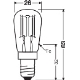 LEDVANCE LED trubková žárovka T26 1.3W/10W E14 2700K 110lm/300° NonDim 15Y čirá