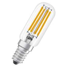 LEDVANCE LED trubková žárovka T26 4.2W/40W E14 2700K 470lm/300° NonDim 15Y čirá
