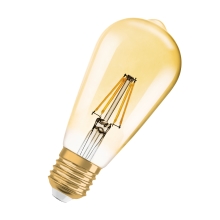 LEDVANCE LED žárovka filament 1906 ST64 6.5W/55W E27 2400K 725lm Dim 15Y zlatá