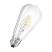 LEDVANCE LED žárovka filament CLS ST64 5.8W/60W E27 4000K 730lm Dim 15Y