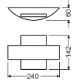 LEDVANCE nástěnné svítidlo Endura 10.5W 410lm/830/ IP44 ;šedá˙