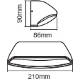 LEDVANCE nástěnné svítidlo Endura 12W 530lm/830/ IP44 ;bílá˙