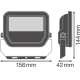 LEDVANCE reflektor (floodlight) FLOODLIGHT.PFM 20W 2400lm/865 IP65 70Y ;černá˙