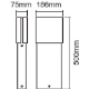 LEDVANCE sloupek Endura 12.5W 890lm/830/122 ° IP44 ;šedá˙