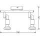 LEDVANCE stropnice SPOT 2x2.6W GU10 460lm/827 IP20 ;˙