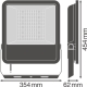 LEDVANCE svít.flood.LED FL.A.VAL 145W 18400lm/830/48x92° IP65 70Y ;černá