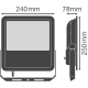 LEDVANCE svít.flood.LED FLOODLIGHT 90W 10000lm/840 IP65 50Y ;sou.senzor ;černá