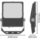 LEDVANCE svít.flood.LED FLOODLIGHT.PFM 50W 6300lm/840/55x110° IP65 100Y ;černá