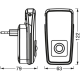 LEDVANCE svít.zásuv.LED LUNETTA.TORCH.IND.SEN. 2W 10lm/830 ;bílá