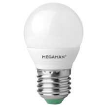 MEGAMAN LED kapka P45 4.9W/40W E27 4000K 470lm NonDim 15Y opál