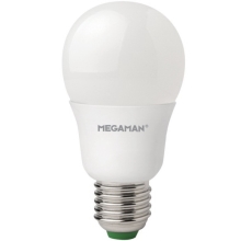 MEGAMAN LED žárovka A60 4.8W/40W E27 6500K 470lm NonDim 15Y opál