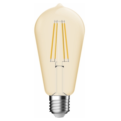 MEGAMAN LED žárovka filament gold ST64 1.9W/NILW E27 2000K 200lm NonDim 15Y