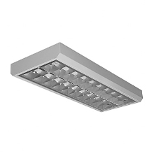 MODUS přisazené svítidlo. LLX 2x18W G13 AL EP IP20; nouz.modul˙