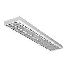 MODUS přisazené svítidlo. LLX 2x36W G13 AL EP IP20; nouz.modul˙