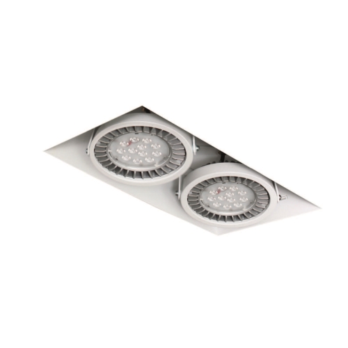 ORGANIC.LIGHT downlight Box Trimless X2 2x18W 40° bílá˙