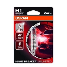 OSRAM autožárovka H1 NIGHT BREAKER SILVER 64150NBS 55W 12V P14.5s blistr