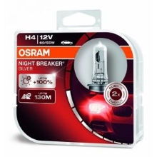 OSRAM autožárovka H4 NIGHT BREAKER SILVER 64193NBS 60/55W 12V P43t HCBox-2ks