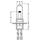 OSRAM halogenová žárovka HLX-Z 64341 100W-15 6.6A 15.2V PK30d speciální