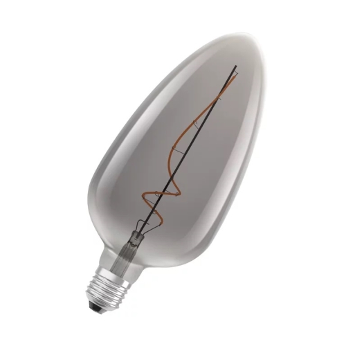 OSRAM LED globe filament 1906 C125 4W/15W E27 1800K 140lm Dim 15Y ;kouřová