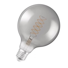 OSRAM LED globe filament 1906.spiral G125 7.8W/30W E27 1800K 360lm Dim 15Y ;kouř