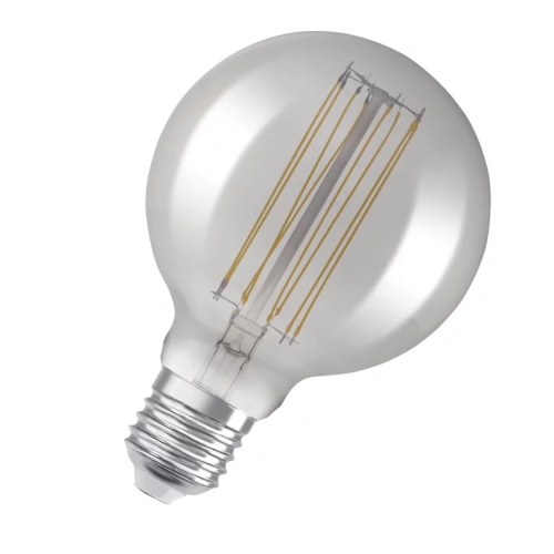 OSRAM LED globe filament 1906.straight G125 11W/42W E27 1800K 500lm Dim 15Y ;kou