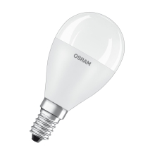 OSRAM LED kapka VALUE P45 7W/60W E14 2700K 806lm NonDim 15Y opál 3-pack